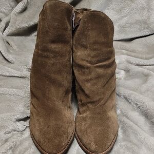Society Amuse Matisse Brown Suede Ankle Boots Size 9M
